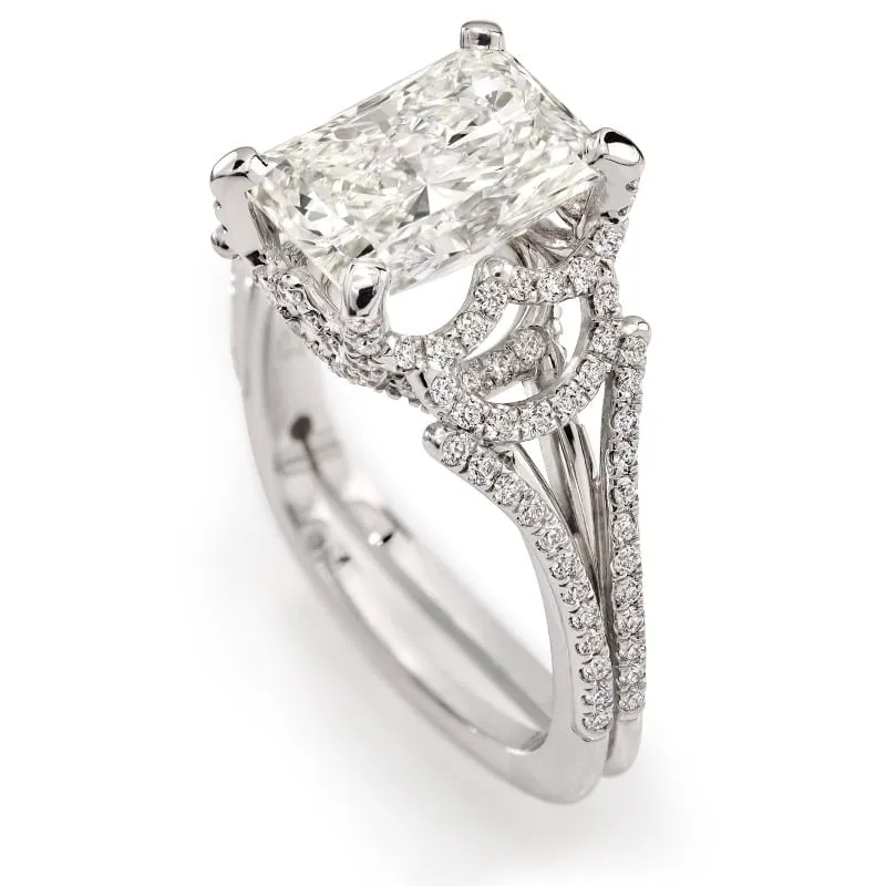 vintage diamond engagement ring, tallwhite