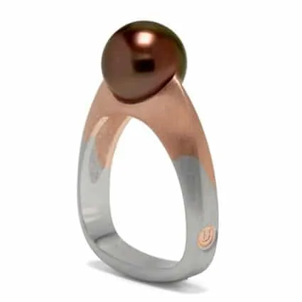 Fusion Black Tahitian Pearl Ring