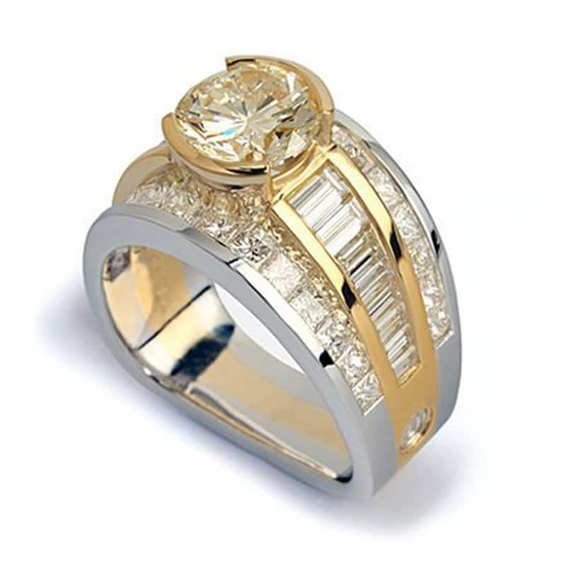 Paragon Multi-Shape Diamond Two-Tone Ring