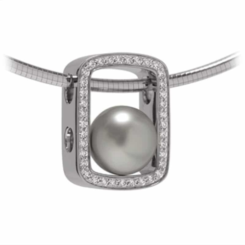 Escapade Tahitian Pearl and Diamond Necklace