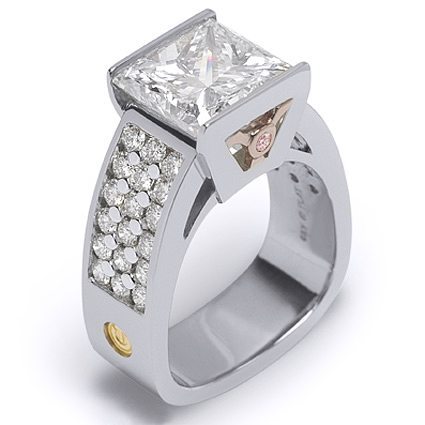 Paragon Princess Cut Diamond White Gold Ring