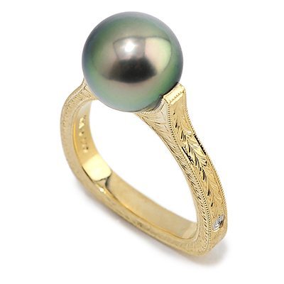 Paragon Tahitian Pearl Yellow Gold Ring