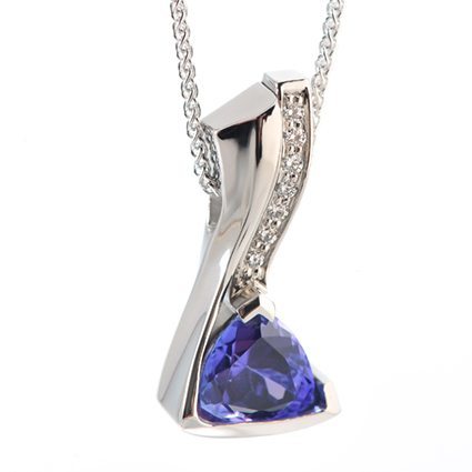 Revolution Tanzanite and Diamond Pendant