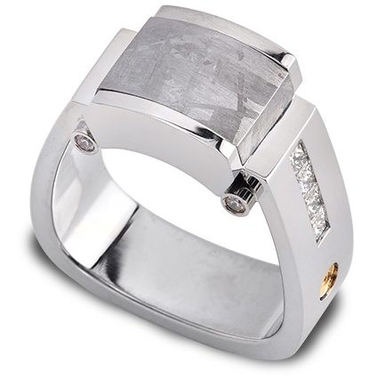 Riserva Meteorite White Gold Men’s Ring