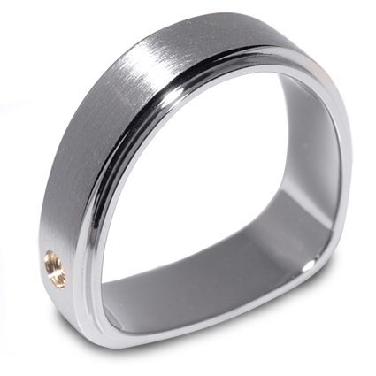 White Gold Men's Wedding Band