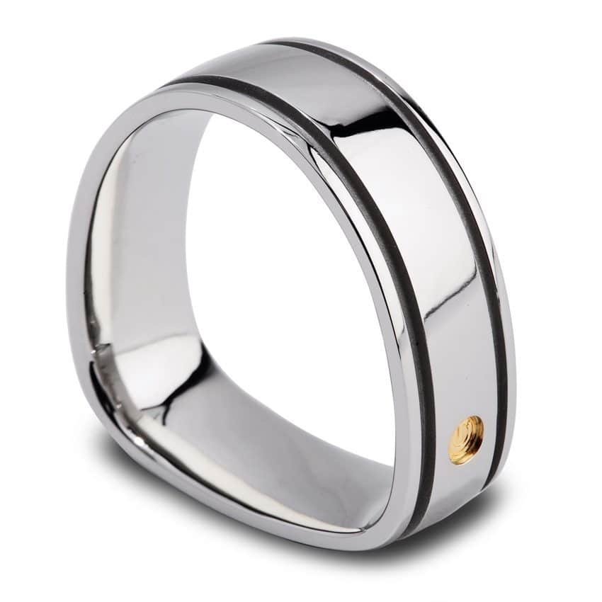 Grooved Men’s Wedding Band