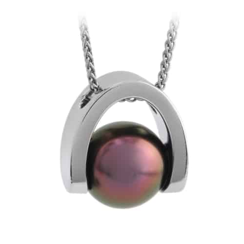 Axis Tahitian Pearl and White Gold Necklace