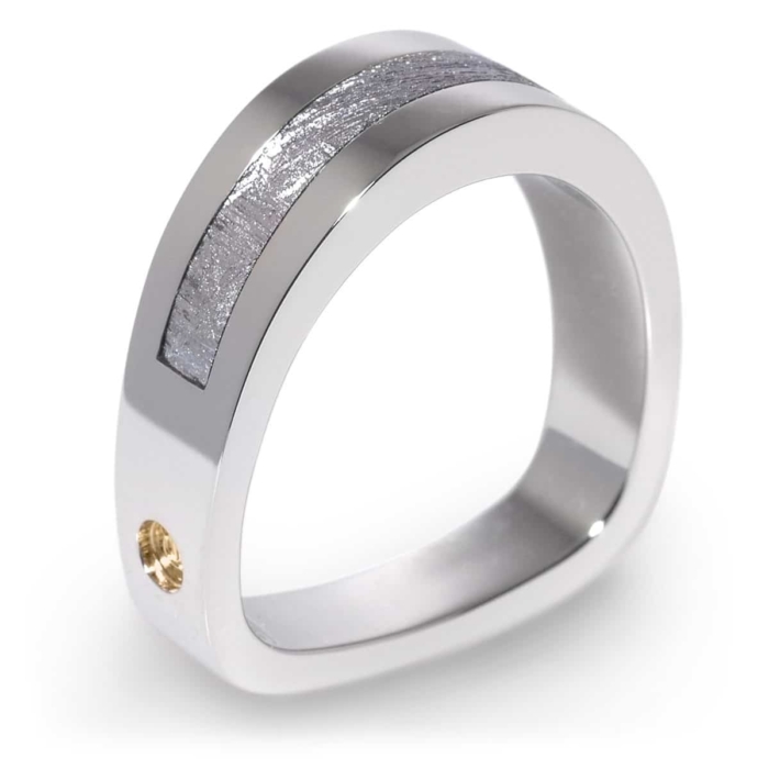 Men's Meteorite Wedding Band