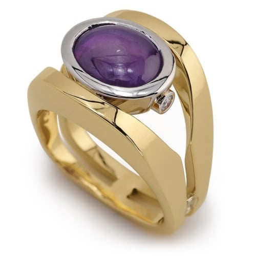 Paragon Purple Star Sapphire Men's Fashion Ring