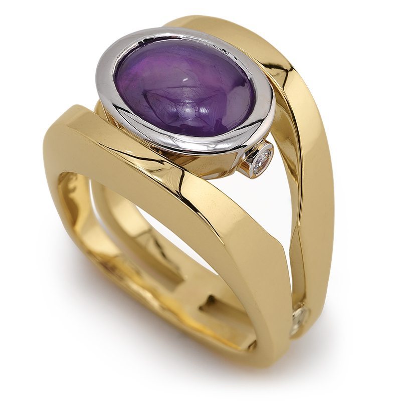 Paragon Purple Star Sapphire Men’s Fashion Ring