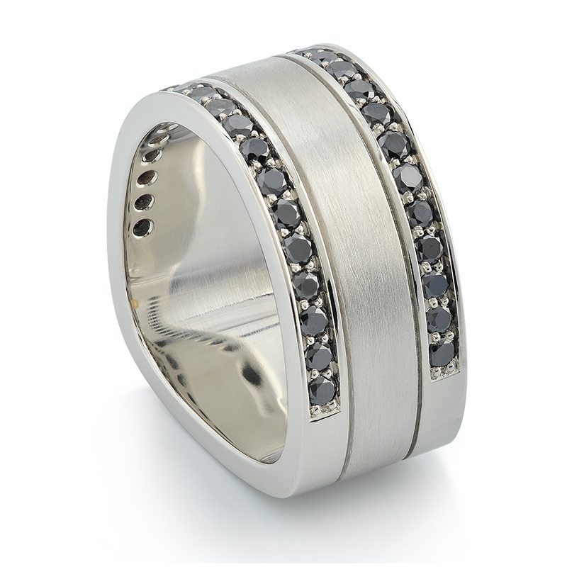 Paragon Black Diamond Men’s Wedding Band