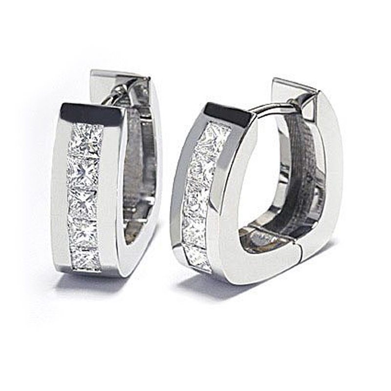 Paragon Princess Cut Diamond Earrings