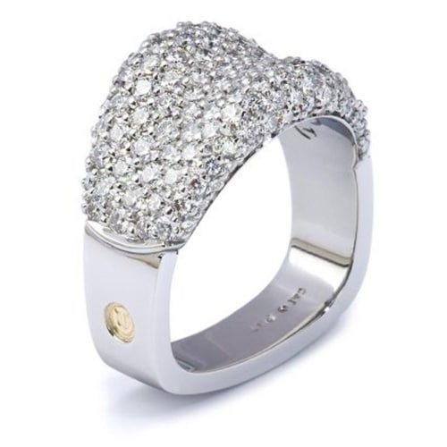 Crescendo Diamond Pave Ring in Platinum