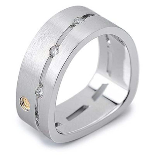 Paragon Men's Diamond and White Gold Wedding Ring