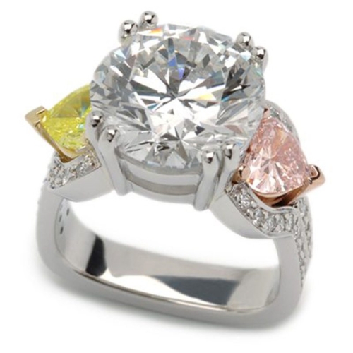 Interlace 7 Carat Diamond Platinum Ring