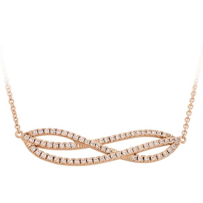 Affinity Rose Gold and Diamond Necklace