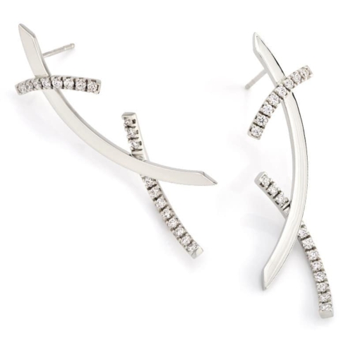 Affinity White Gold and Diamond Fashion Earrings