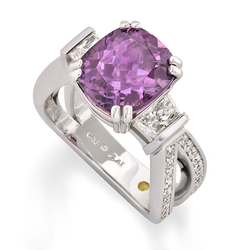 Interlude Purple Spinel Ring
