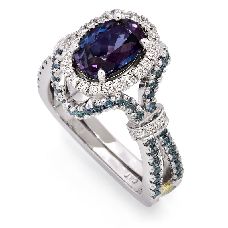 Evolve Platinum Alexandrite Ring