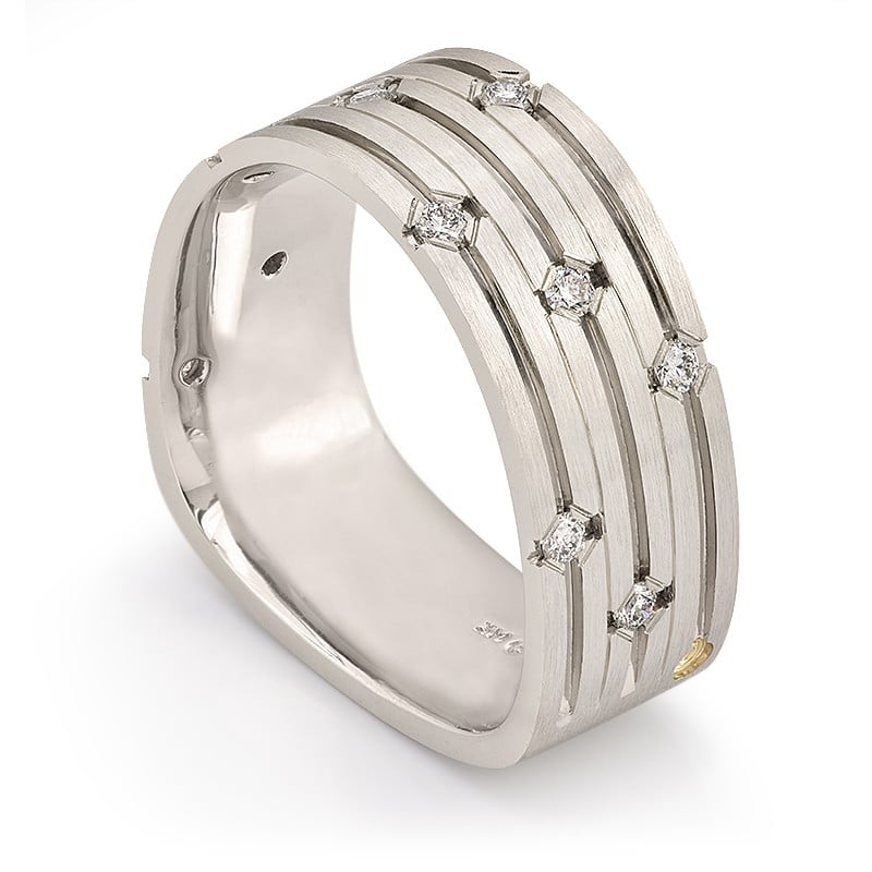 Paragon Diamond and Groove Men’s Ring