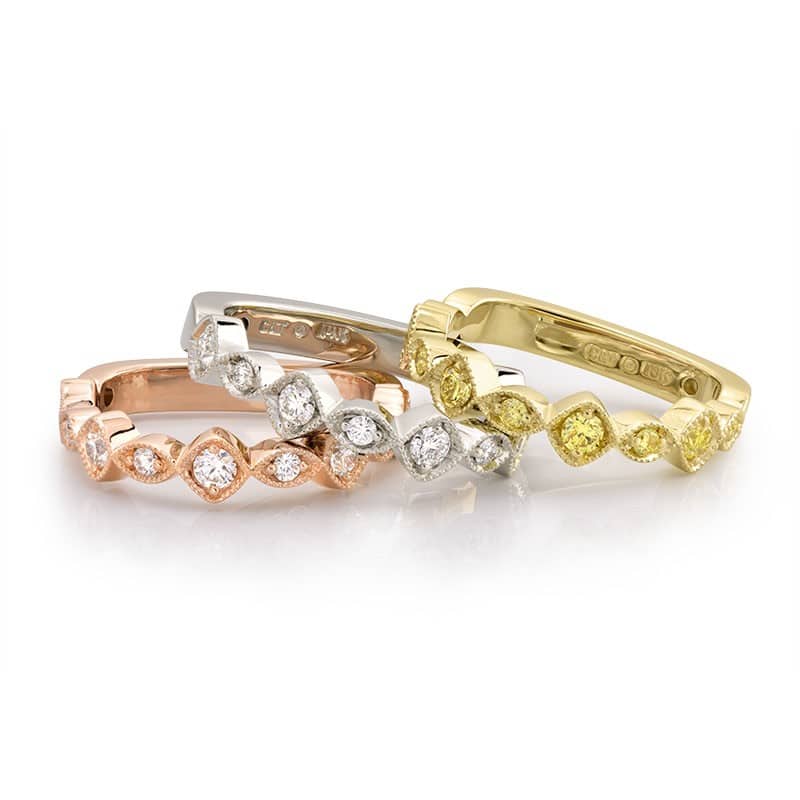 Stacking Diamond Fashion Rings