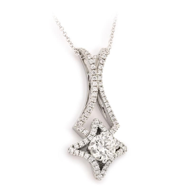 Star Shaped Diamond Pendant