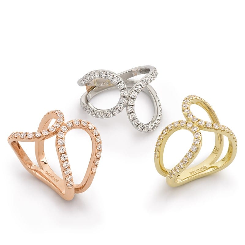 Ballet Diamond Fashion Rings