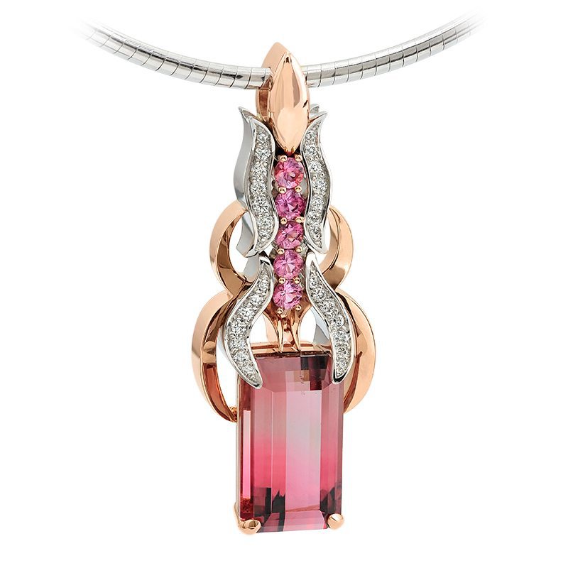 fifth anniversary, 5th year pink tourmaline jewelry