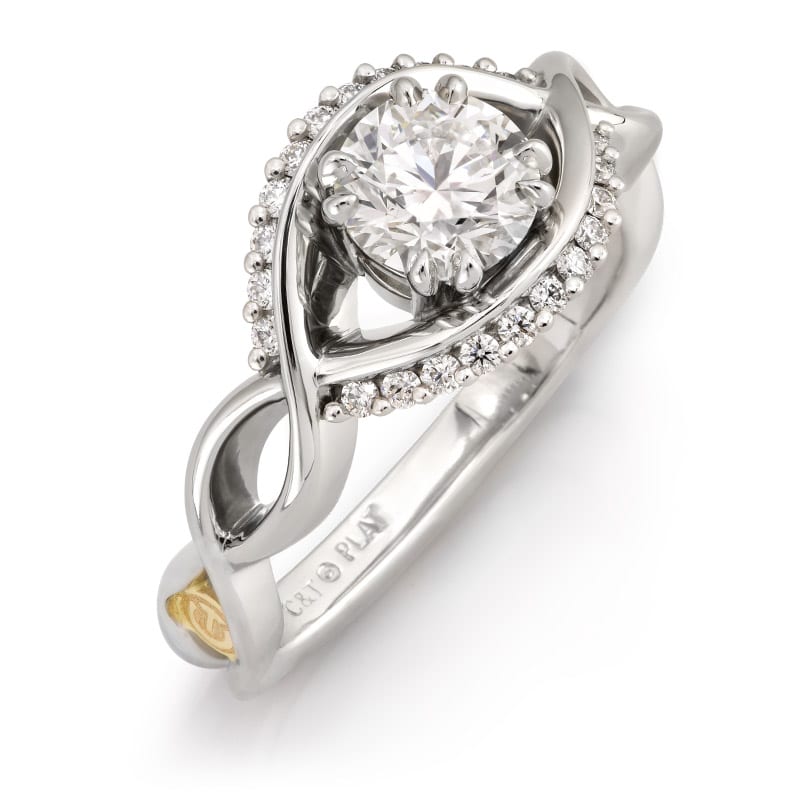 Interlace .90ct Diamond Engagement Ring