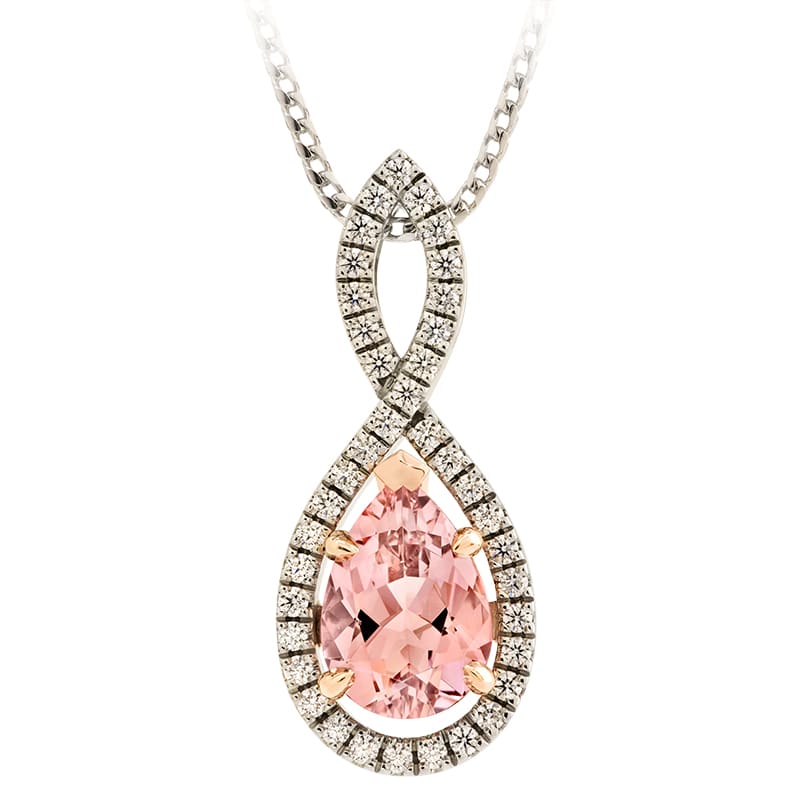 Interlace Morganite Pendant