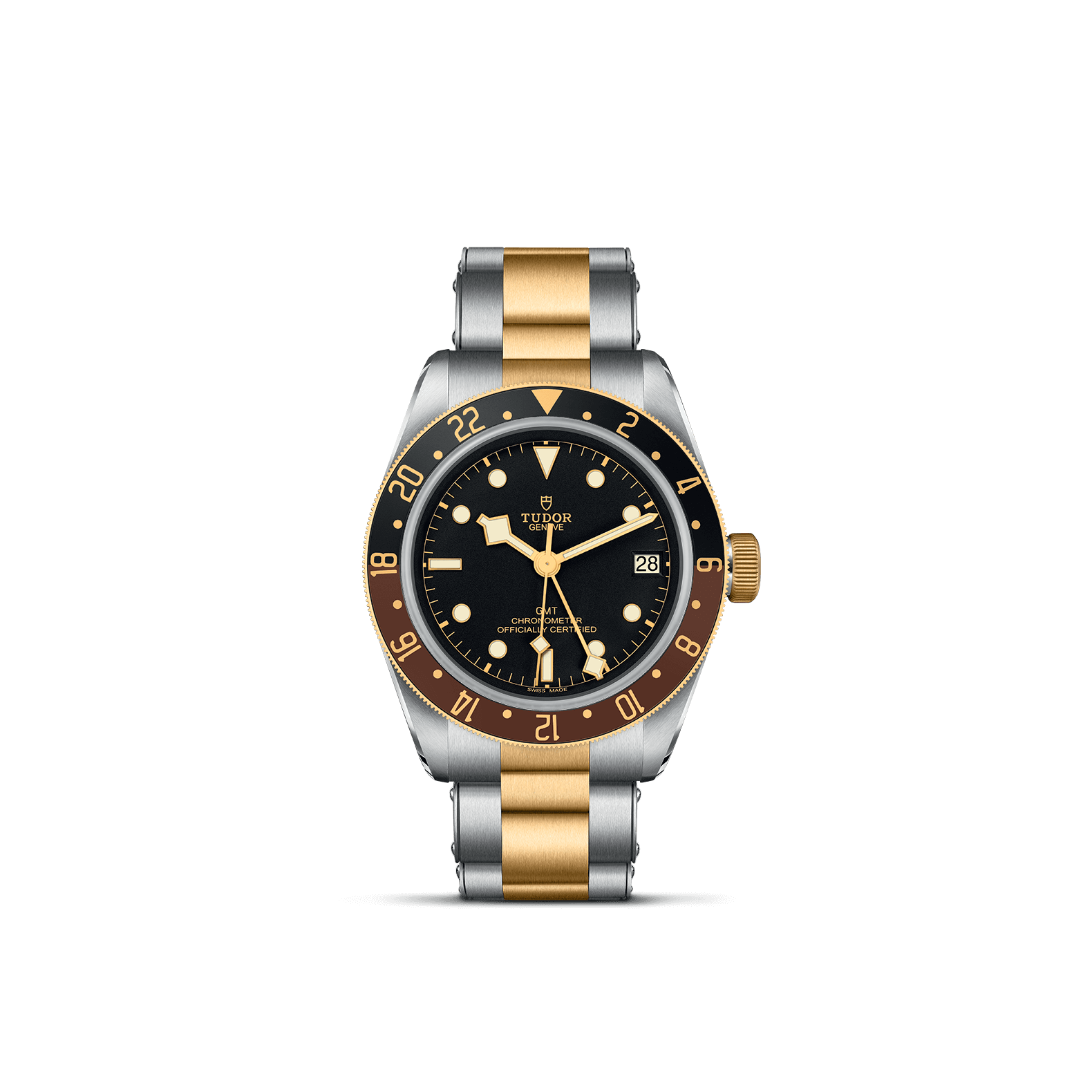 Tudor Watch Black Face Steel Band