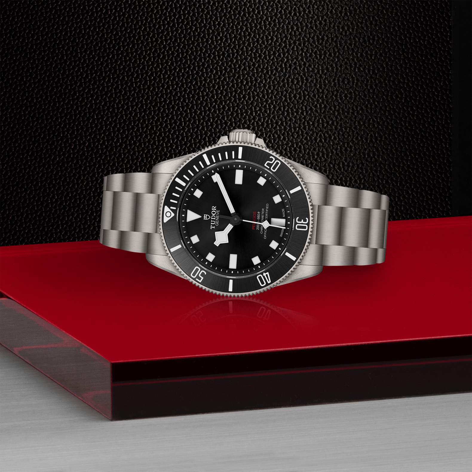 Pelagos 39 on red background