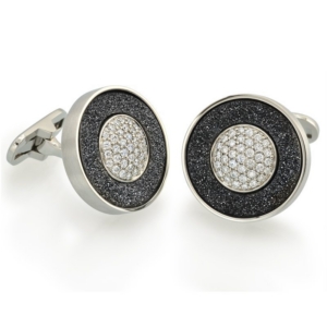 Pave Diamond White Gold Men’s Cufflinks