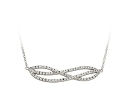 Affinity White Gold and Diamond Necklace