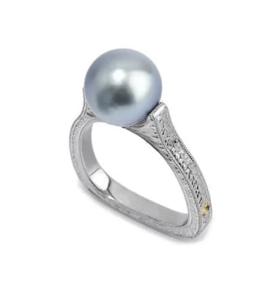 Paragon Tahitian Pearl White Gold Ring