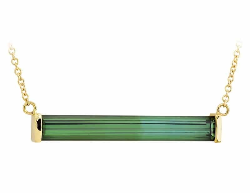 Unison Yellow Gold Bar Necklace